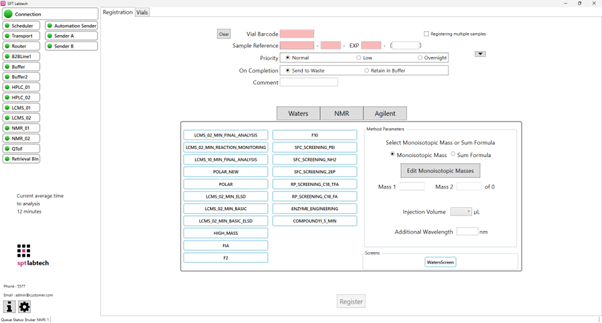 Submitting a sample - 2.3 Using lab2lab client software to request ...