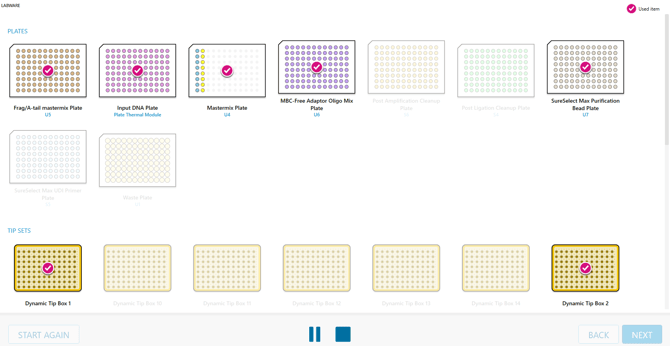 Execute view labware-1