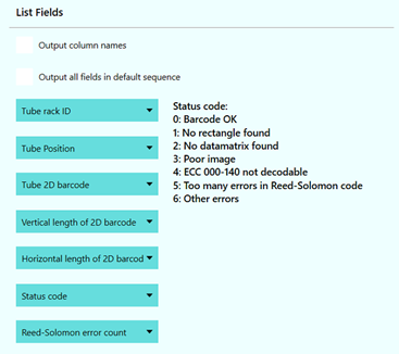 Scan list_fields