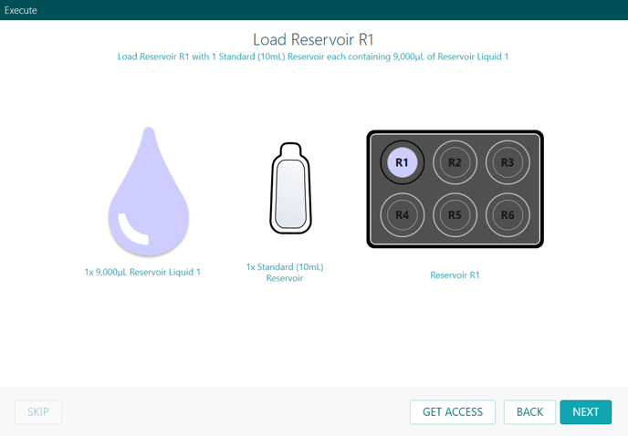 Standard - load single reservoir