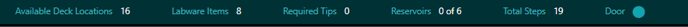 Status bar - deck