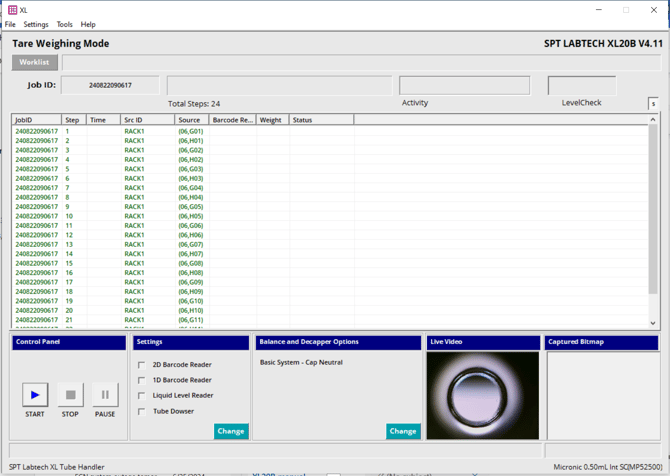 Tare Gross Weighing Mode Main Screen (1)