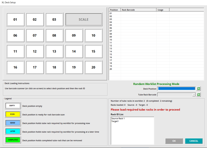 Worklist Deck Setup 1