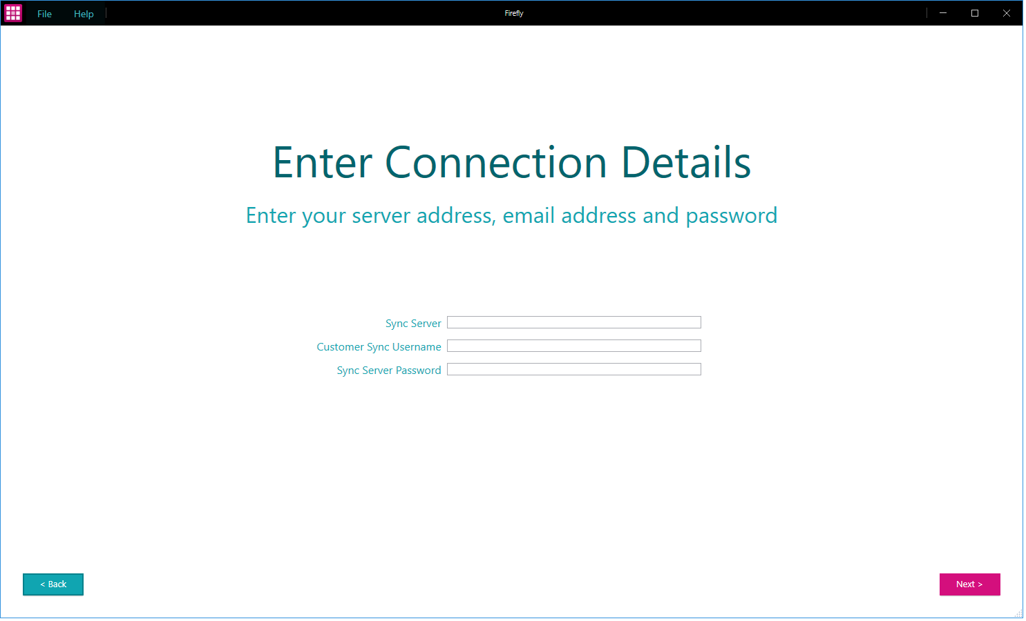 Firefly Router Password Installation - 2.3 Installing firefly software (standalone)