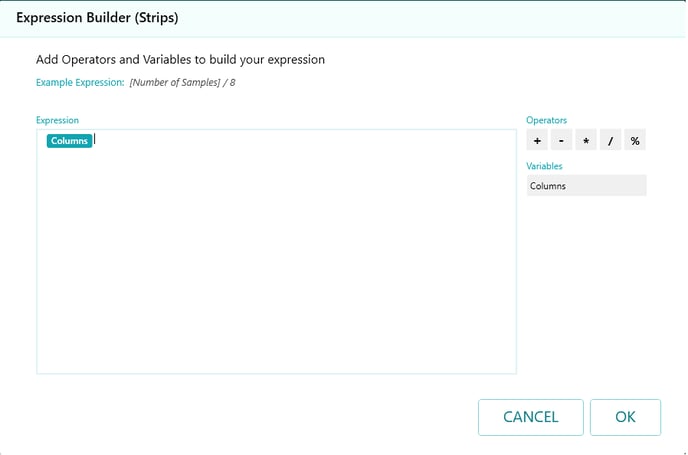 design variables strips