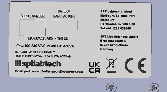 fuse ratings plate