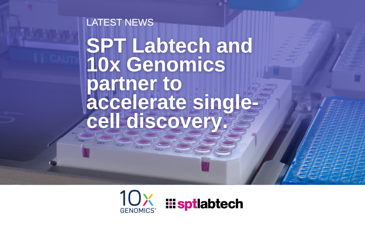 SPT Labtech partners with 10x Genomics
